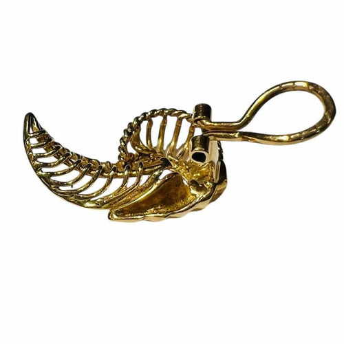 Boucles d'oreilles Boucles d’oreilles clips feuillage à volutes en or jaune 18 carats 58 Facettes 7912 A