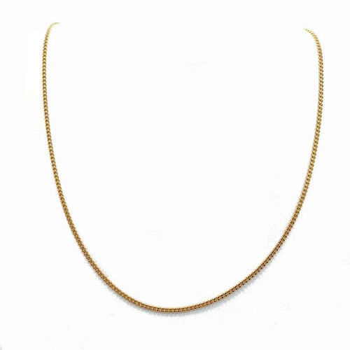Collier Chaîne gourmette longue en or jaune 18k 58 Facettes 229