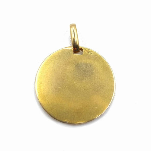 Pendentif A. Augis - Médaille Saint Christophe en or jaune 18k 58 Facettes 230