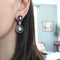 Boucles d'oreilles Rosée - Boucles d’oreilles goutte en or jaune 18k, saphirs et diamants 58 Facettes 206