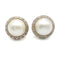 Boucles d'oreilles Aurelia - Boucles d’oreilles en or jaune 18k, perles Mabé et diamants 58 Facettes 205