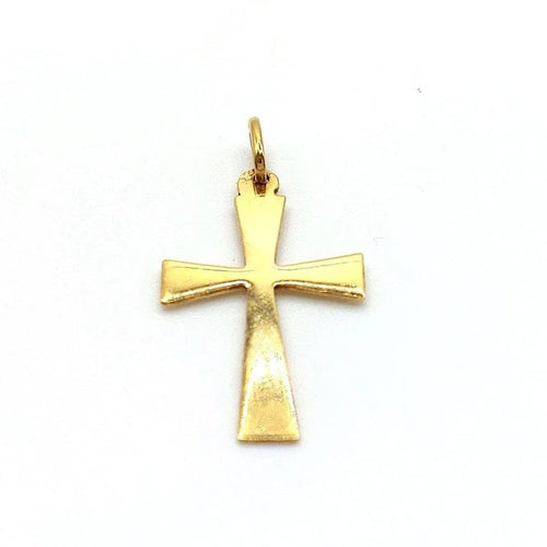 Pendentif Pendentif croix rayonnante en or jaune 18k 58 Facettes 196