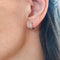 Boucles d'oreilles Lunaria - Créoles en or blanc 18k et diamants 58 Facettes 198