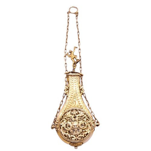Pendentif Pendentif flacon à parfum (vinaigrette) en vermeil 58 Facettes 178