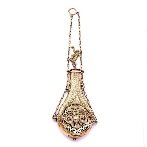 Pendentif Pendentif flacon à parfum (vinaigrette) en vermeil 58 Facettes 178