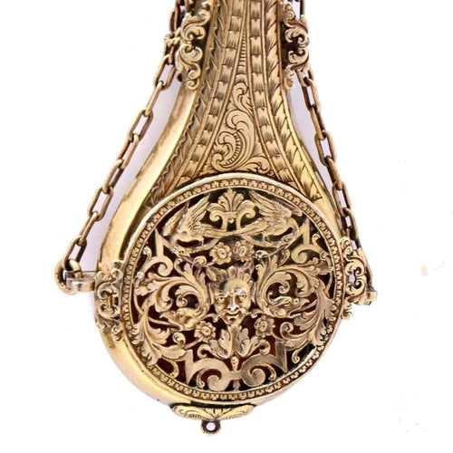 Pendentif Pendentif flacon à parfum (vinaigrette) en vermeil 58 Facettes 178