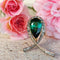 Pendentif Attache - Pendentif-broche en or jaune et or blanc 18k, tourmaline et diamants 58 Facettes 179