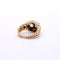 Bague 52 Rocaille - Bague en or jaune 18k et deux diamants taille ancienne 58 Facettes 149