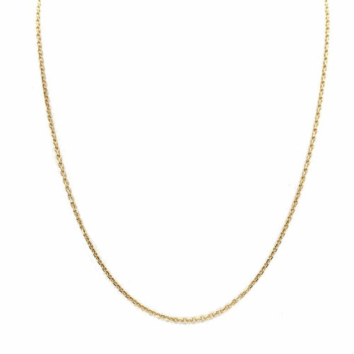Collier Chaîne maille forçat en or jaune 18k 58 Facettes 235