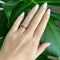 Bague 55 Alliance - Bague vintage en or rose 18 carats et rubis synthétiques 58 Facettes 41