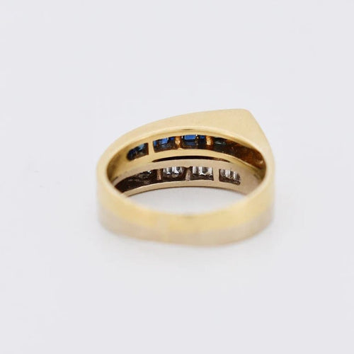 Bague 52 Bague vintage - Deux ors 14 carats, saphirs et diamants 58 Facettes 39