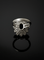 Bague 52 Cœur de l’Océan - Bague marguerite en or blanc 750, saphir et diamants 58 Facettes