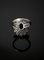 Bague 52 Cœur de l’Océan - Bague marguerite en or blanc 750, saphir et diamants 58 Facettes