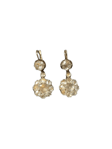 Boucles d'oreilles Touch of Light - Boucles d'oreilles en or jaune serties de diamants 58 Facettes
