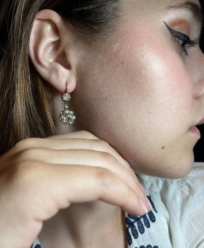 Boucles d'oreilles Touch of Light - Boucles d'oreilles en or jaune serties de diamants 58 Facettes