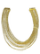 Collier Manin « Fili d'Oro » - Collier multicouche en or jaune 58 Facettes