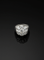 Bague 58 Le Seigneur de la Lumière - Bague en or blanc pavée de diamants 58 Facettes