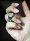 Bague 58 Le Seigneur de la Lumière - Bague en or blanc pavée de diamants 58 Facettes