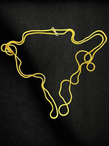 Collier Promesse dorée - Collier long ajustable en or jaune 58 Facettes