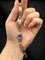 Bracelet Princesse de la Nuit - Bracelet en or et argent avec améthyste 11,50 ct 58 Facettes