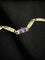 Bracelet Princesse de la Nuit - Bracelet en or et argent avec améthyste 11,50 ct 58 Facettes
