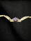 Bracelet Princesse de la Nuit - Bracelet en or et argent avec améthyste 11,50 ct 58 Facettes