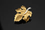 Broche Prezioso Settembre - Broche feuille en or rose et blanc et diamants 0,10 ct 58 Facettes
