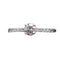 Bague 56 Bague solitaire en or blanc 18 carats avec diamants 0,40 ct 58 Facettes 3033