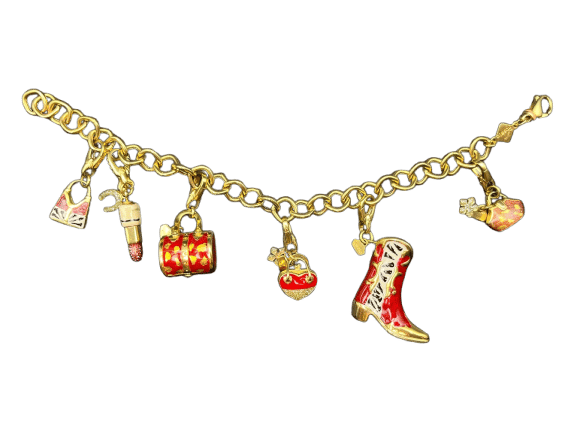 Bracelet Pretty Woman - Bracelet à breloques en or jaune 58 Facettes