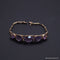Bracelet Bracelet rétro en or jaune 18 carats serti d’améthystes 58 Facettes 3887