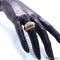 Bague 54 Bague en or rose 18 carats et platine sertie de diamants 58 Facettes 3599