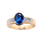 Bague 53 Bague en or jaune 18 carats au saphir et diamants 58 Facettes 3905