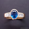 Bague 53 Bague en or jaune 18 carats au saphir et diamants 58 Facettes 3905