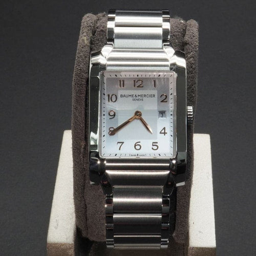 Montre Baume & Mercier Hampton - Montre à quartz en acier inoxydable 58 Facettes 3876