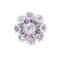 Bague 50 Bague marguerite en or blanc 18 carats et diamants 58 Facettes 4196