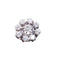 Bague 50 Bague marguerite en or blanc 18 carats et diamants 58 Facettes 4196