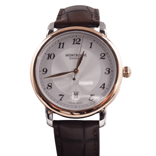 Montre Montblanc Star Legacy - Montre en acier et or rose 18 carats 58 Facettes 4064