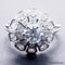 Bague 56 Bague marguerite Art déco en or blanc et platine, diamants 58 Facettes 4072