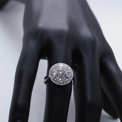 Bague 52 Bague Art déco en or jaune 18 carats, platine et diamants 58 Facettes 4364