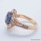 Bague 54 Bague en or jaune 18 carats avec saphir et diamants 58 Facettes 4803