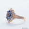 Bague 54 Bague en or jaune 18 carats avec saphir et diamants 58 Facettes 4803