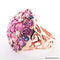 Bague 53 Bague tutti frutti en or jaune 18 carats avec pierres et diamants 58 Facettes 4554