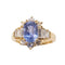 Bague 50 Bague en or jaune 18 carats au saphir et diamants 58 Facettes 4452