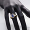 Bague 50 Bague en or jaune 18 carats au saphir et diamants 58 Facettes 4452