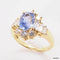 Bague 50 Bague en or jaune 18 carats au saphir et diamants 58 Facettes 4452