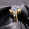 Bague 50 Bague en or jaune 18 carats au saphir et diamants 58 Facettes 4452
