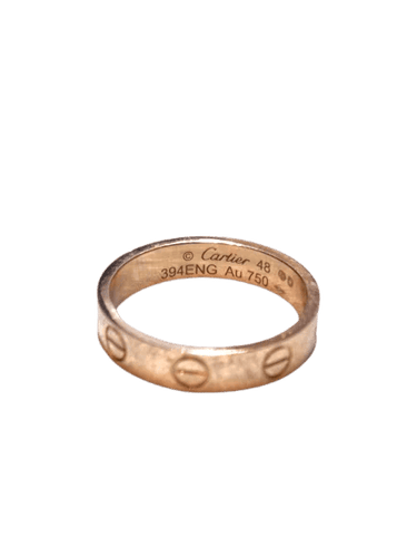 Bague 48 Cartier LOVE - Bague vintage en or jaune 18 carats 58 Facettes