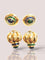 Boucles d'oreilles Boucles d'oreilles jour et nuit vintage en or jaune 18 carats, saphirs et émeraudes 58 Facettes