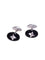 Boutons de manchette Steinlin - Boutons de manchette vintage en or blanc 18 carats et onyx 58 Facettes 600228