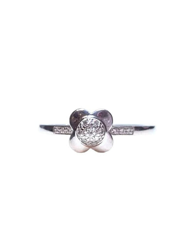 Bague 54 Mauboussin Chance of Love - Bague vintage en or blanc 18 carats 58 Facettes 999827